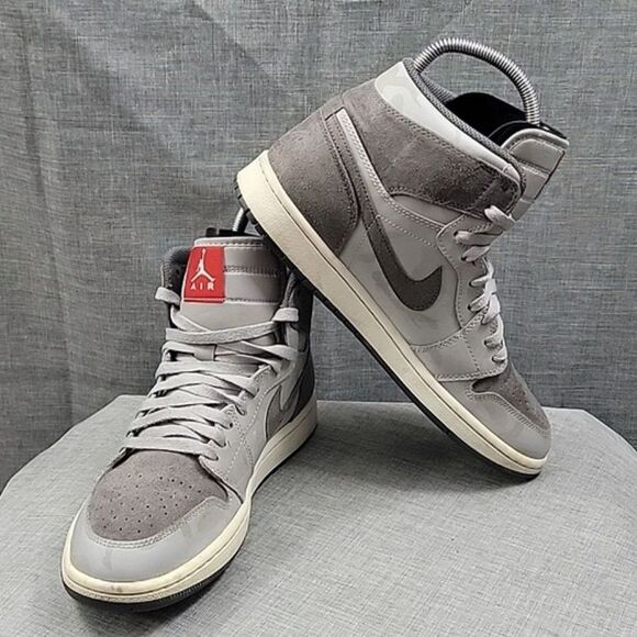 Nike Men's Air Jordan 1 Retro Camo High Sneakers AA3993-027  Gray 2017 OG SZ 9.5 - Picture 1 of 12